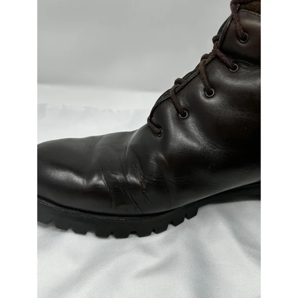 Salvatore Ferragamo Suede Accent Leather Boots, 9.5 - Picture 3 of 13